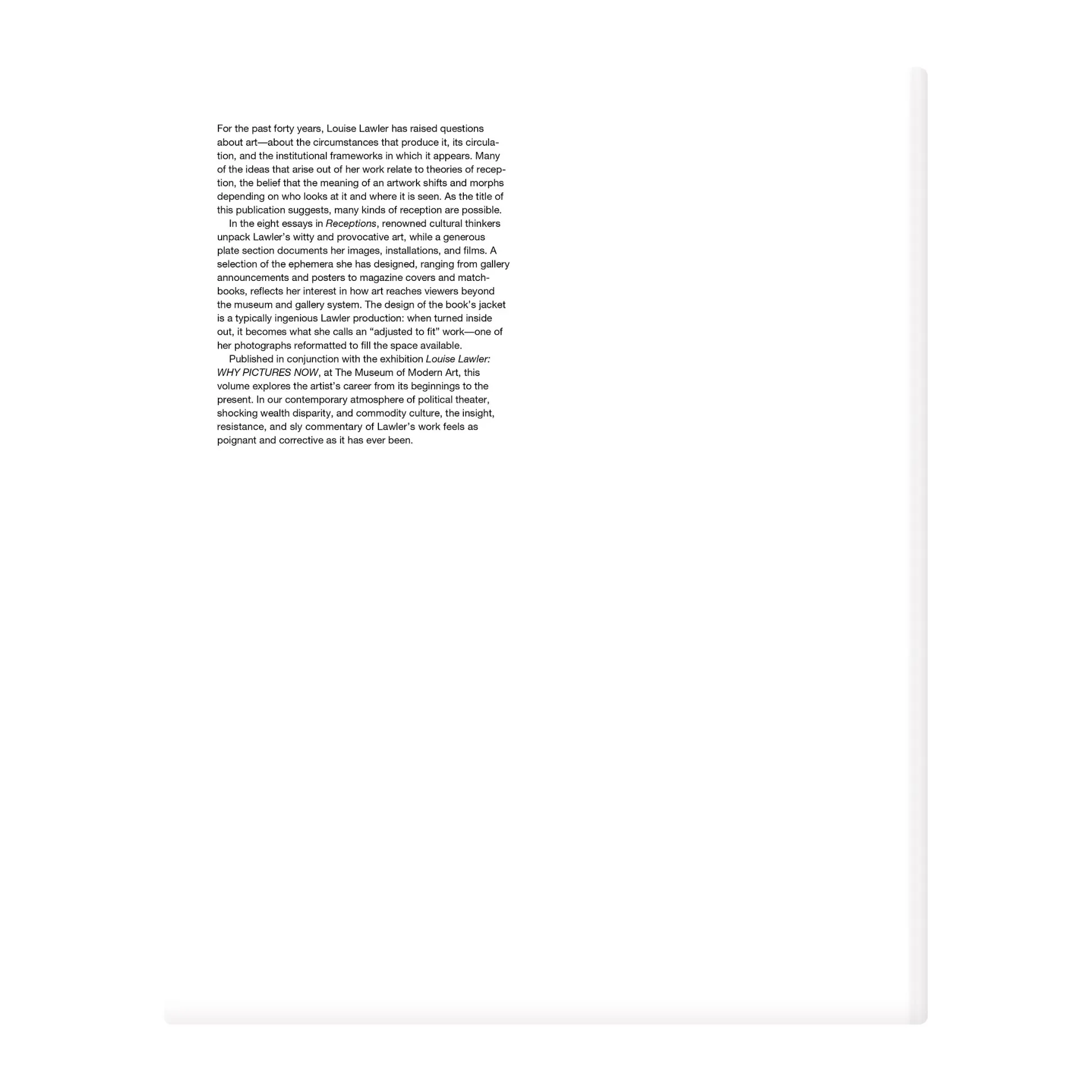 Louise Lawler: Receptions - Hardcover