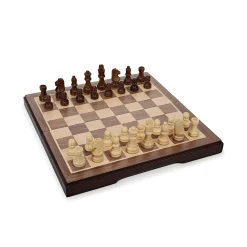 Magnetic Folding Chess & Checkers Set