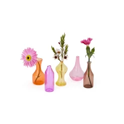 Malmaison Mini Glass Vases - Set of 5