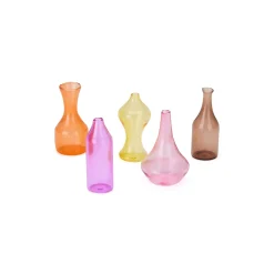 Malmaison Mini Glass Vases - Set of 5