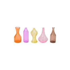 Malmaison Mini Glass Vases - Set of 5