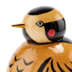 Mama Bird with Four Babies Nesting Doll