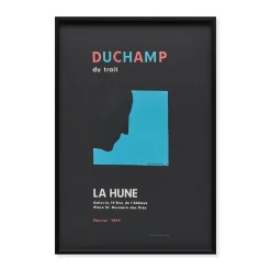 Marcel Duchamp du trait Framed Poster