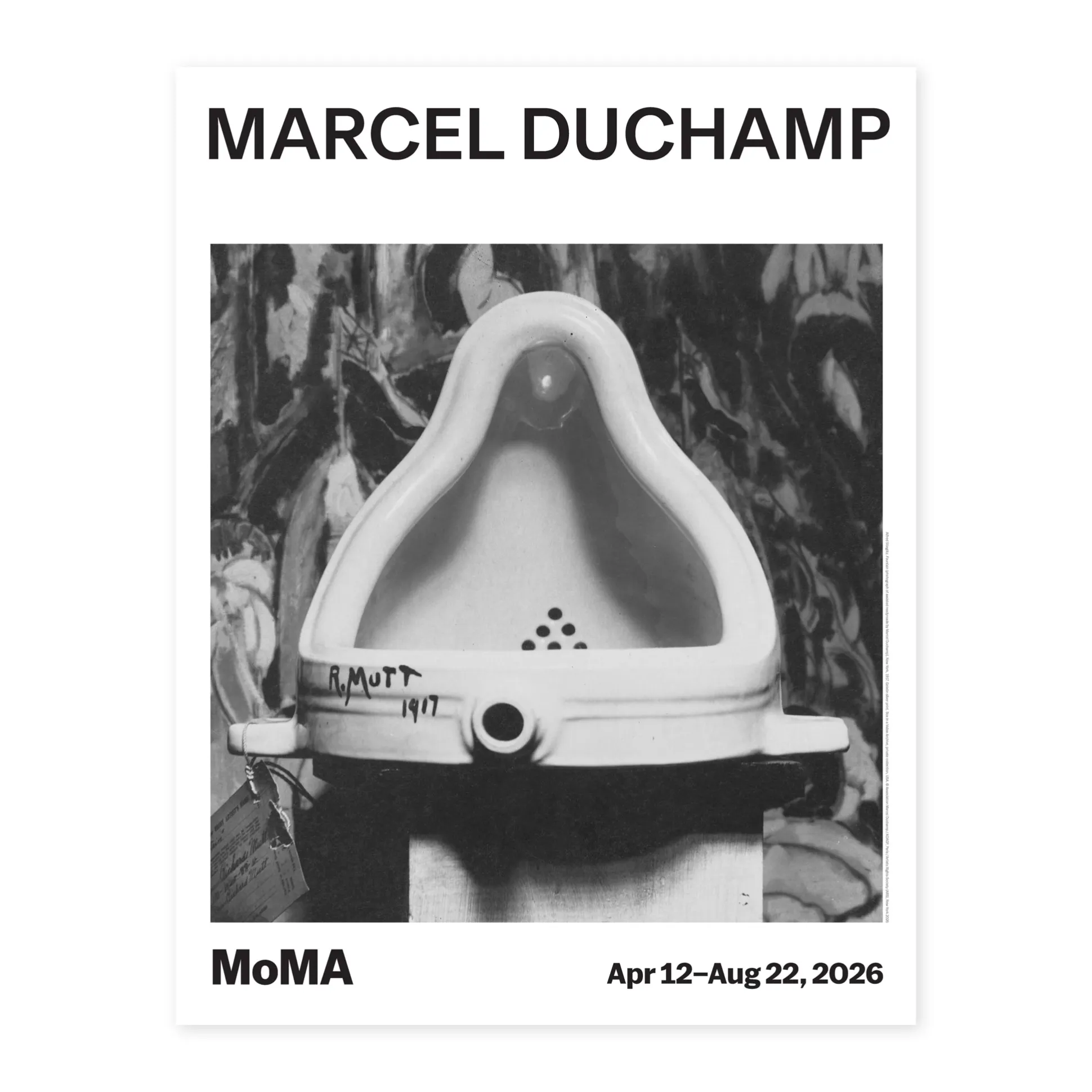 Marcel Duchamp Exhibition Poster - Fountain
