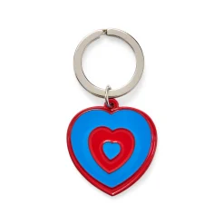 Marcel Duchamp Fluttering Hearts Enamel Keychain