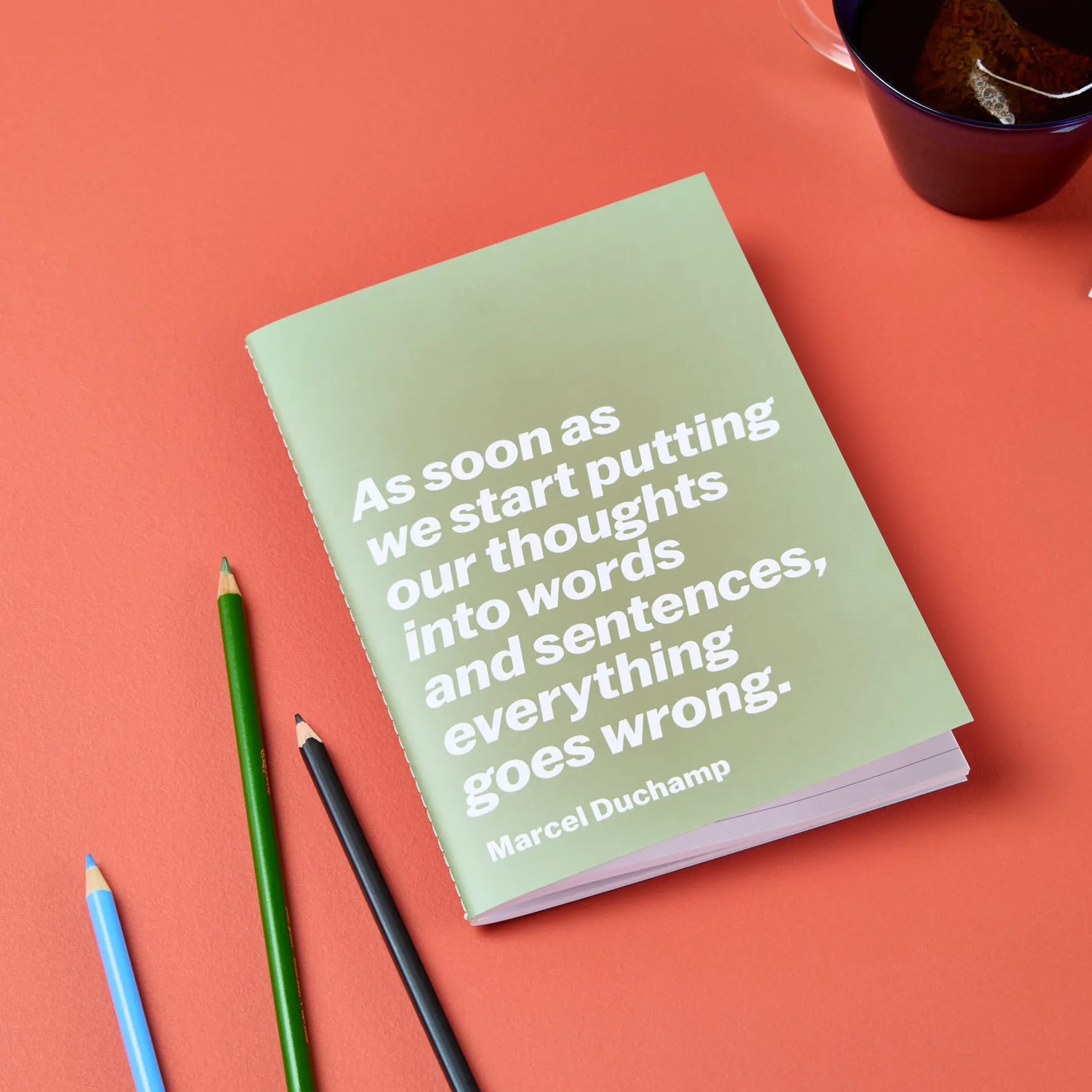 Marcel Duchamp Quote Notebook