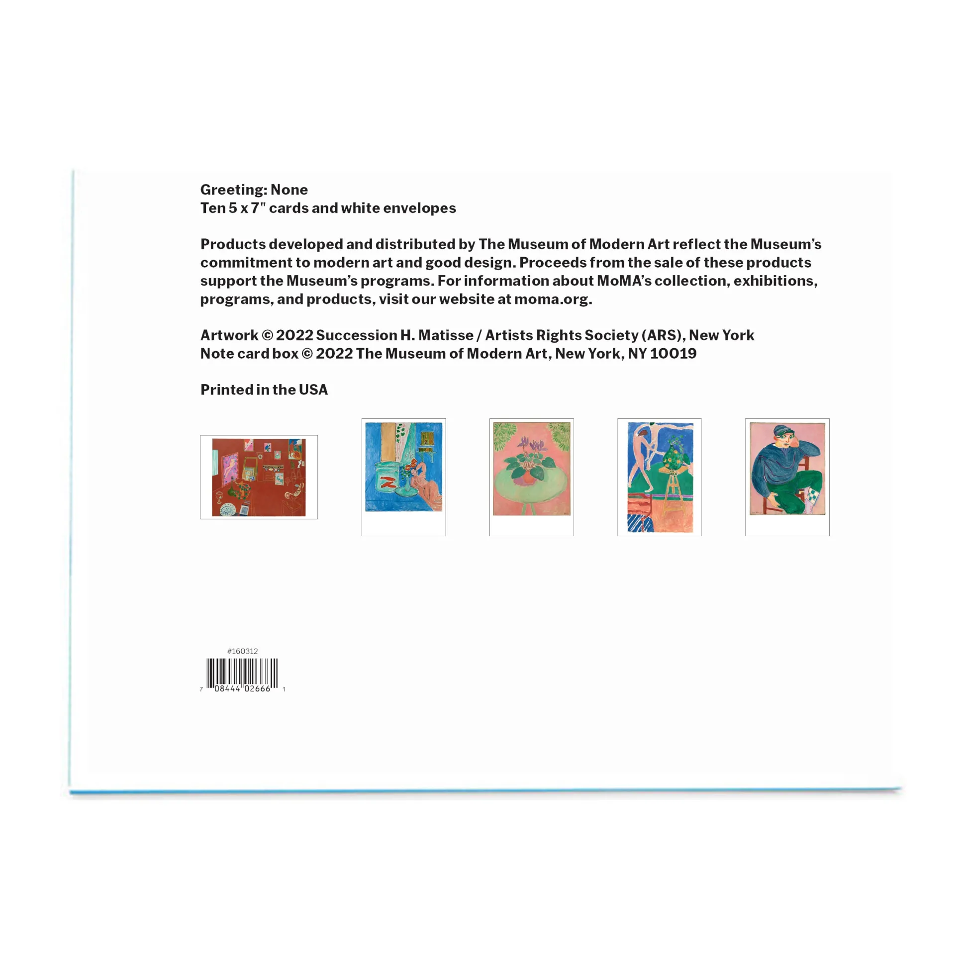 Matisse: The Red Studio Note Card Set