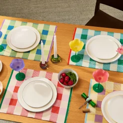 Merienda Plaid Cotton Placemats - Set of 4