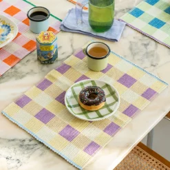 Merienda Plaid Cotton Placemats - Set of 4