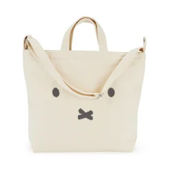 Miffy Baggu Recycled Cotton Horizontal Zip Duck Bag
