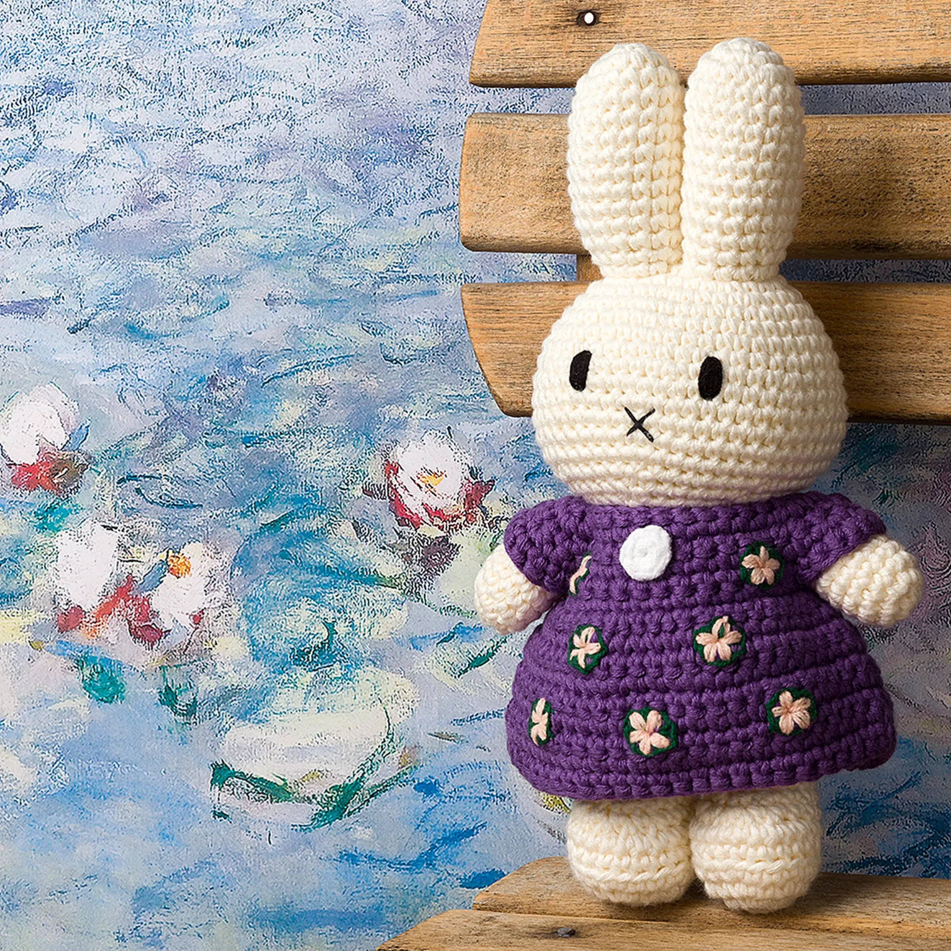 Miffy Crochet Monet Water Lilies Plush