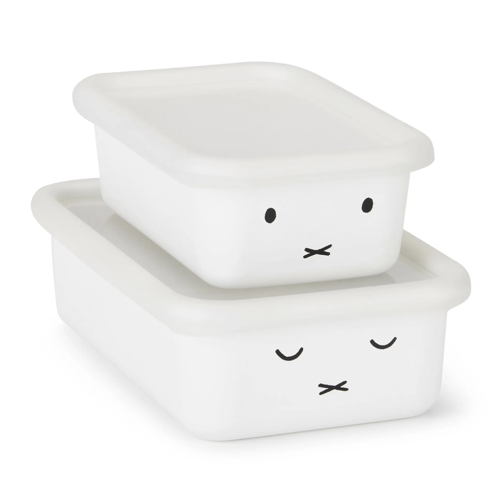 Miffy Enamel Baking Pan with Lid - Set of 2