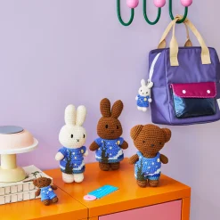 Miffy & Friends Crocheted Van Gogh The Starry Night Keychain - Miffy