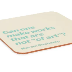 MoMA Artist Recycled Leather Quote Coasters - Set of 4
