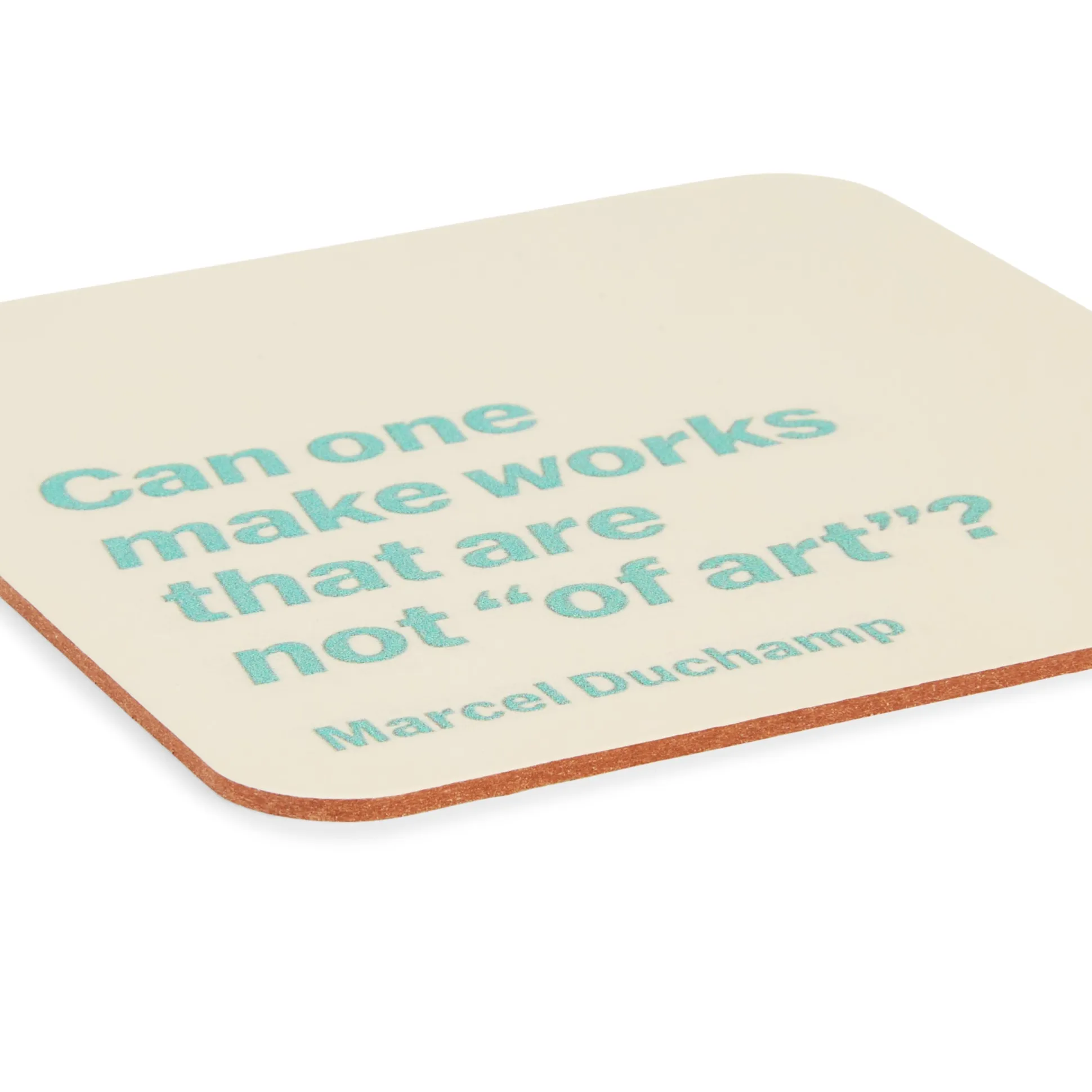 MoMA Artist Recycled Leather Quote Coasters - Set of 4