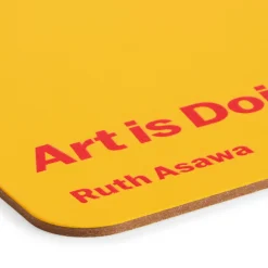 MoMA Artist Recycled Leather Quote Coasters - Set of 4