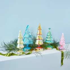 MoMA Colorful LED Lighted Trees - Set of 5 - Small