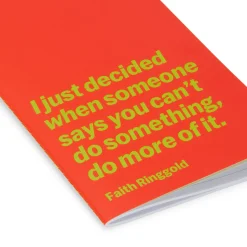 MoMA Faith Ringgold Quote Notebook