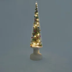 MoMA LED Snowy Wonderland Glass Lighted Tree - Large