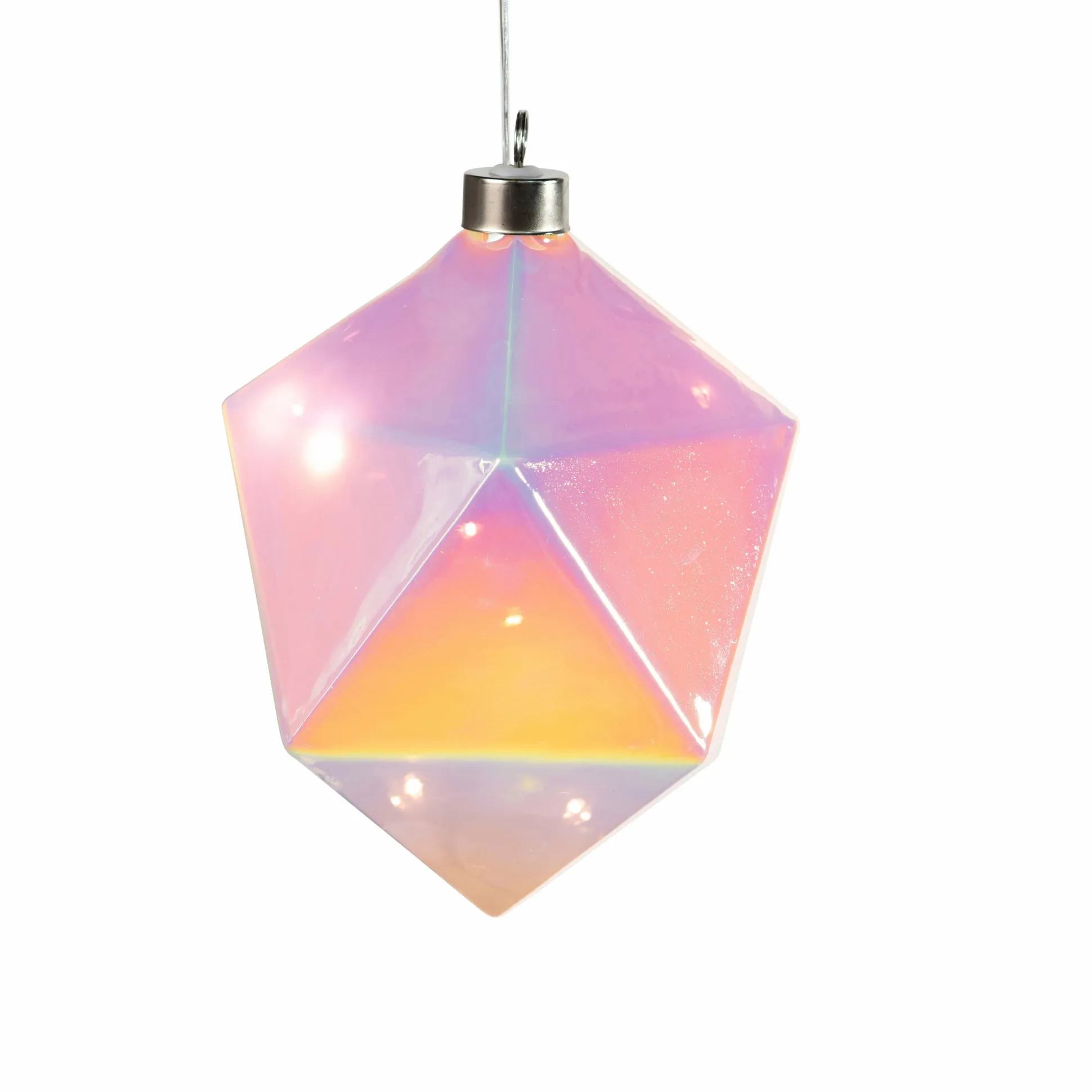 MoMA LED Winter Gems Glass Holiday Ornament - Prism