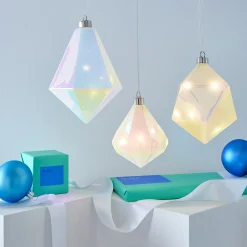 MoMA LED Winter Gems Glass Holiday Ornament - Prism