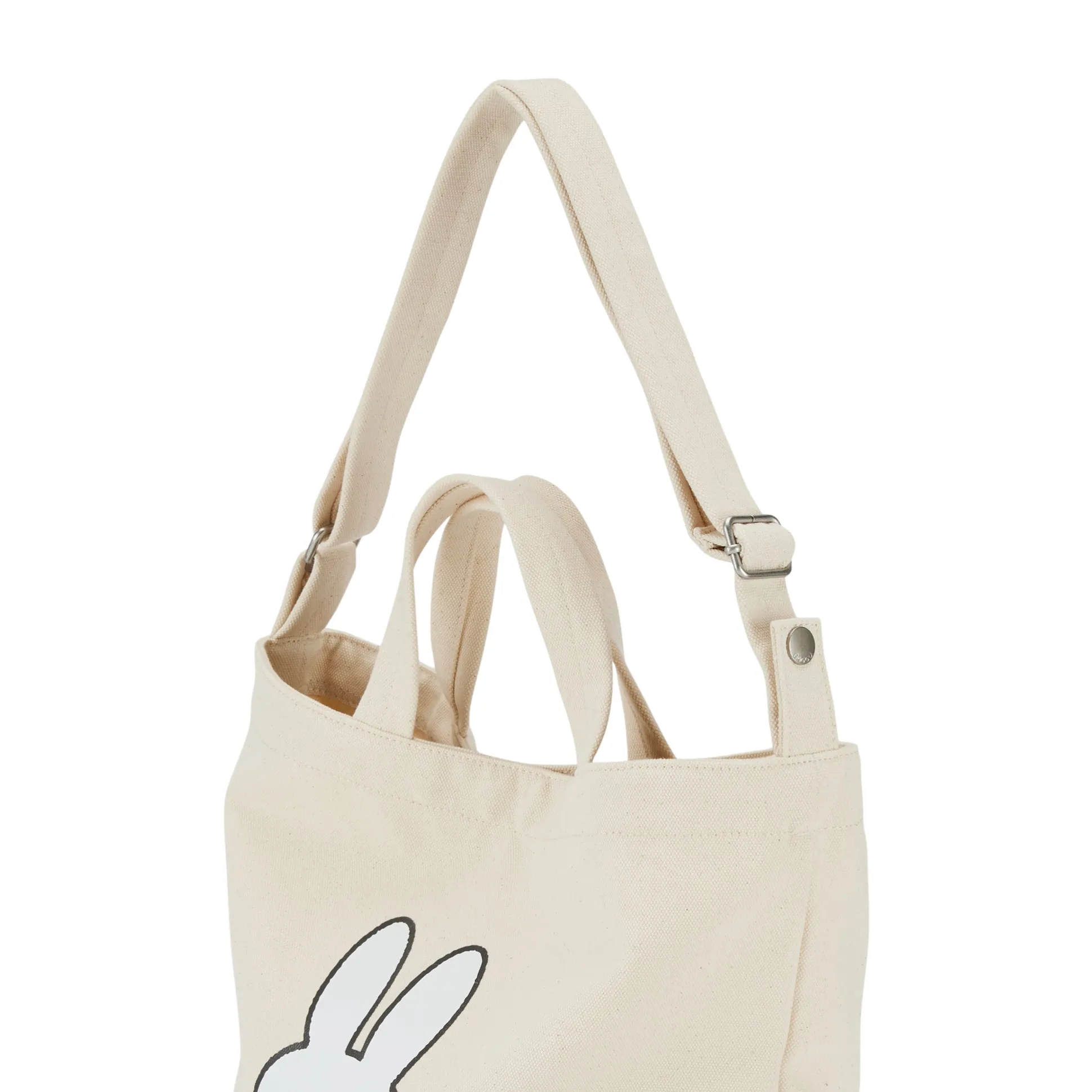 MoMA Miffy Baggu Recycled Cotton Zip Duck Bag