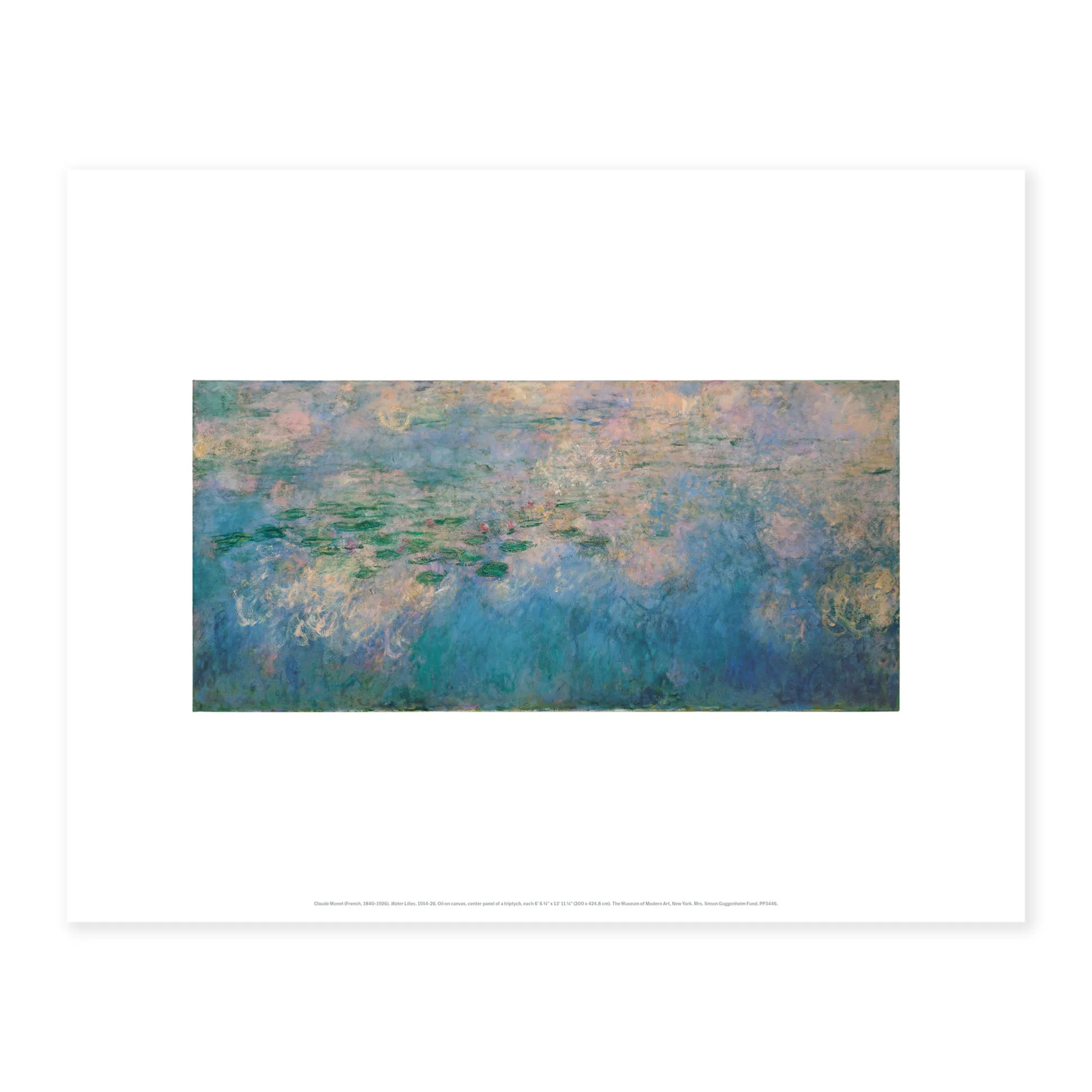 Monet: Water Lilies (Panel 2) Print