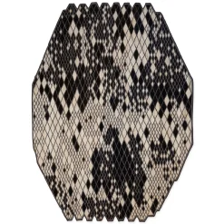 Nanimarquina Losanges Rug Black - 5'7" x 8'0"