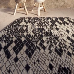 Nanimarquina Losanges Rug Black - 5'7