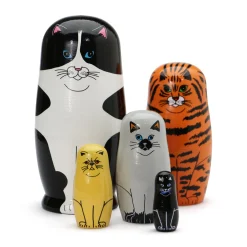 Nesting Cats Set - Set of 5