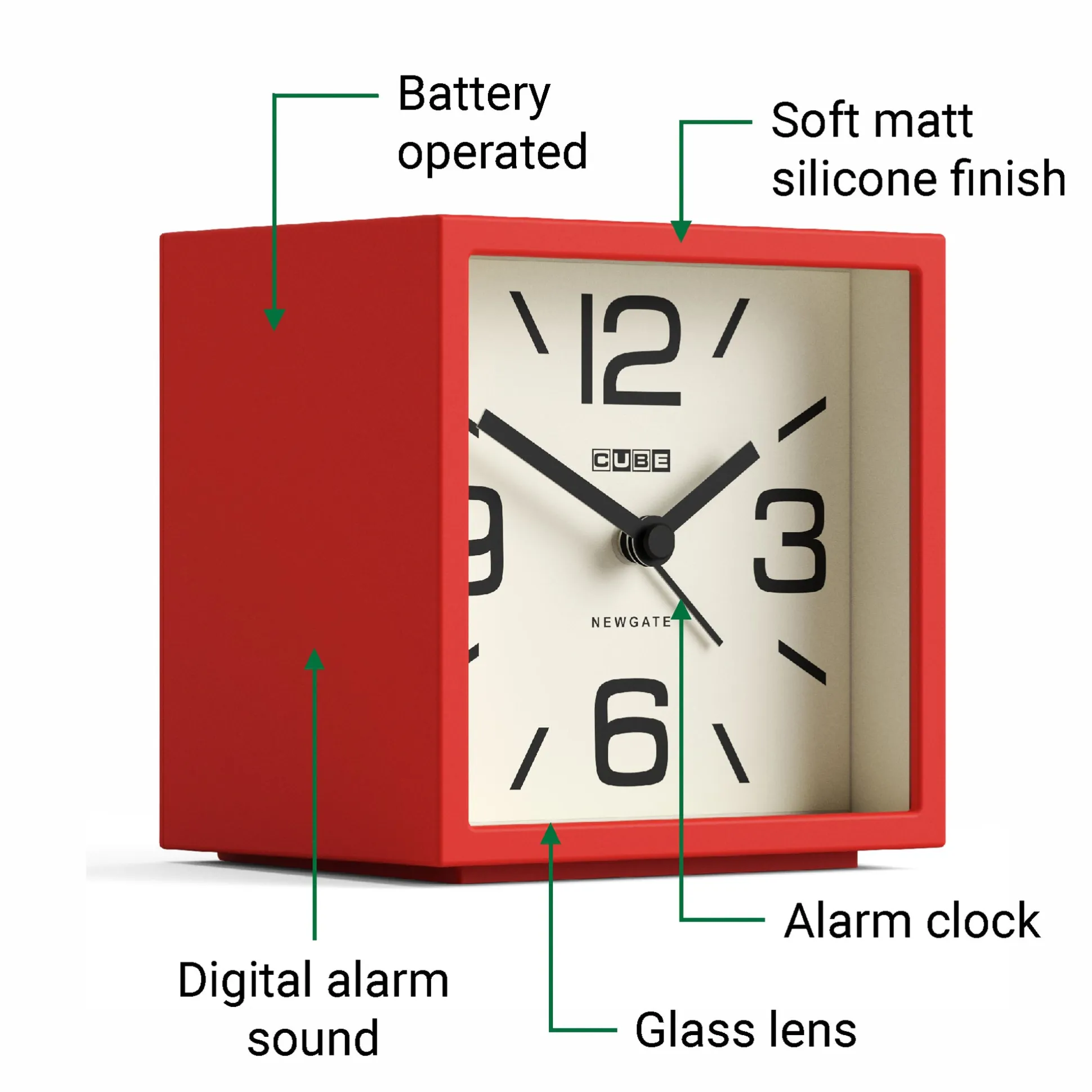 Newgate Cube Alarm Clock