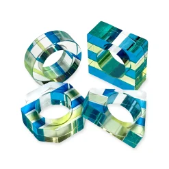 Nicolai Canetti Chromatic Napkin Rings - Set of 4