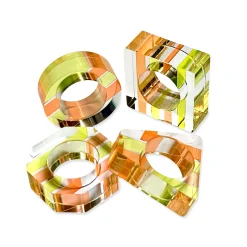 Nicolai Canetti Chromatic Napkin Rings - Set of 4