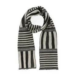 Nuno Stripey Stripe Wool-Cotton Scarf