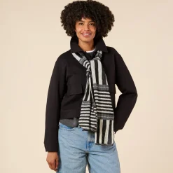 Nuno Stripey Stripe Wool-Cotton Scarf