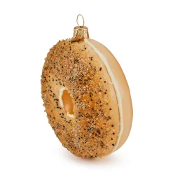 NYC Glass Holiday Ornament - Everything Bagel