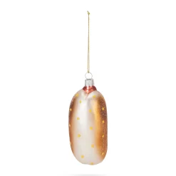 NYC Glass Holiday Ornament - Hot Dog