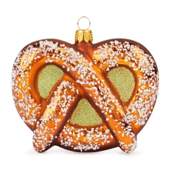 NYC Glass Holiday Ornament - Pretzel