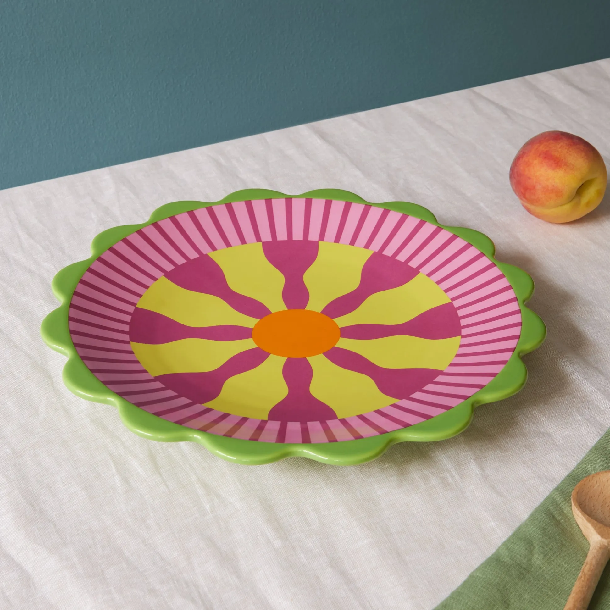 Oorun Didun Ceramic Serving Platter by Yinka Ilori