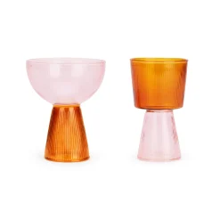 Oorun Didun Glass Cups by Yinka Ilori -