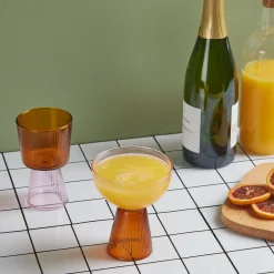Oorun Didun Glass Cups by Yinka Ilori -