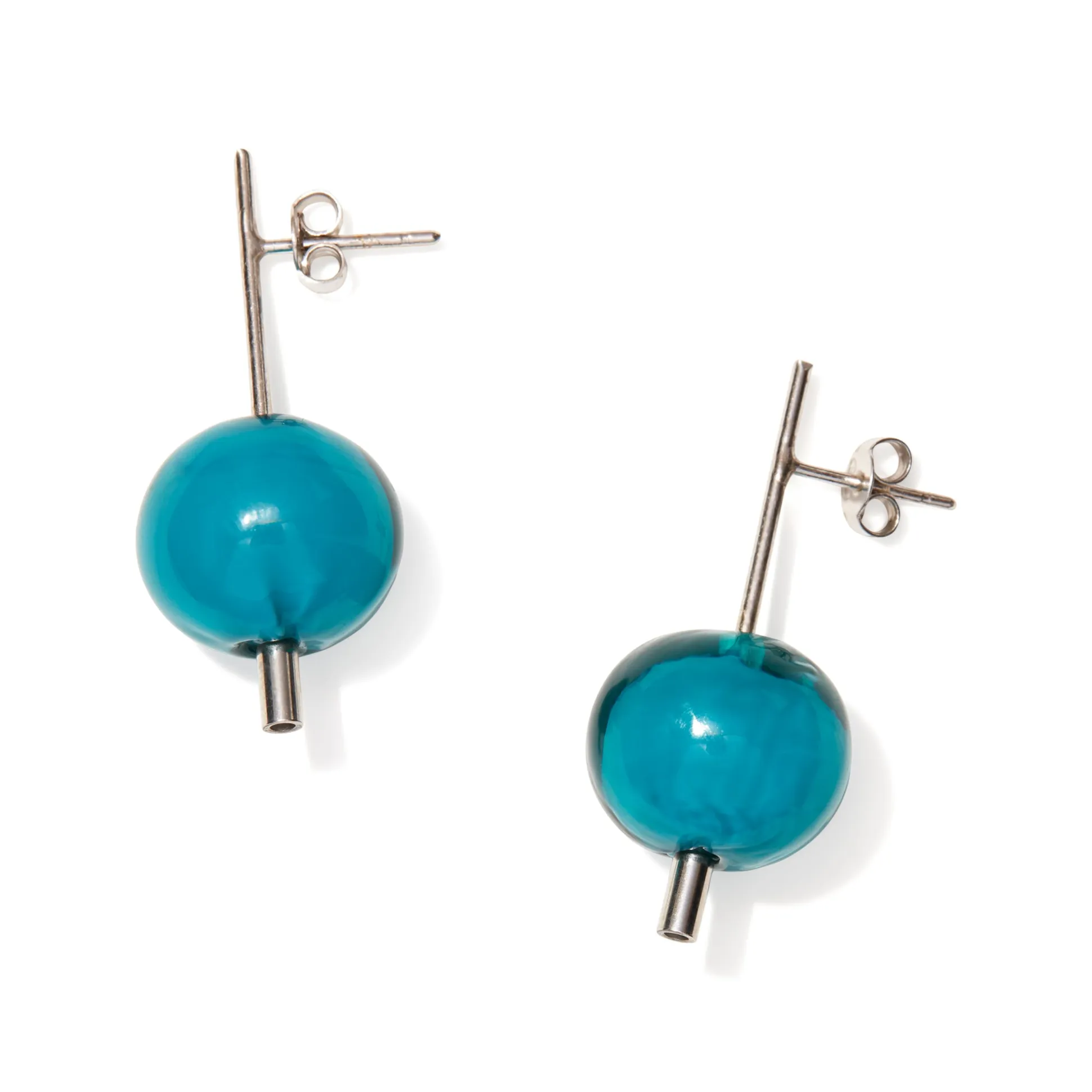 Paletto Glass Sphere Earrings