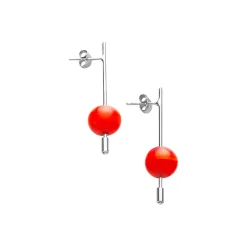 Paletto Glass Sphere Earrings