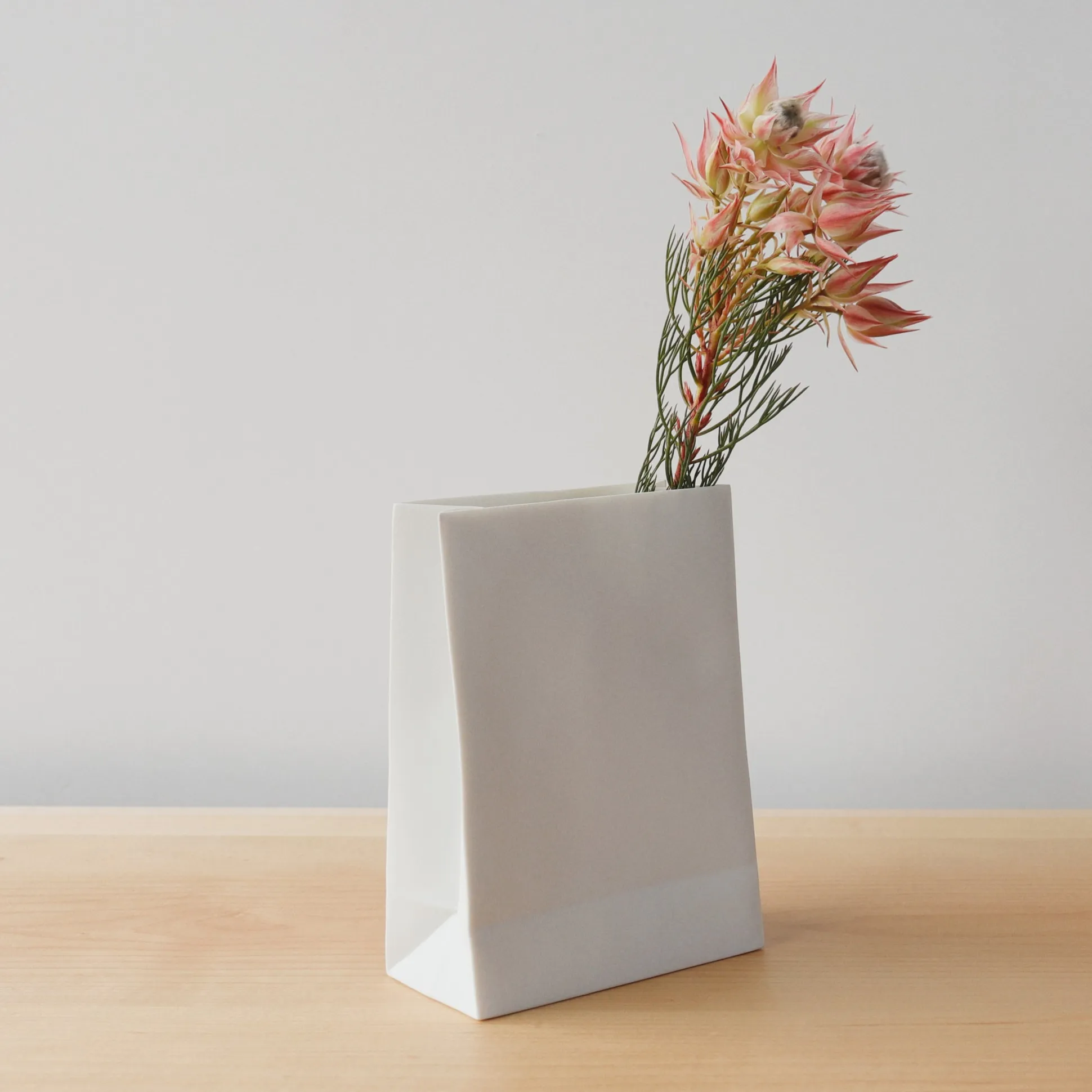 Paper Bag Porcelain Vase