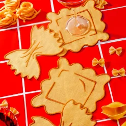 Pasta Linen Cocktail Napkins - Set of 4