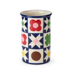 Patch Quilt Ceramic Vase