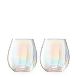 Pearl Glass Drinkware - Set of 2 - Tumbler