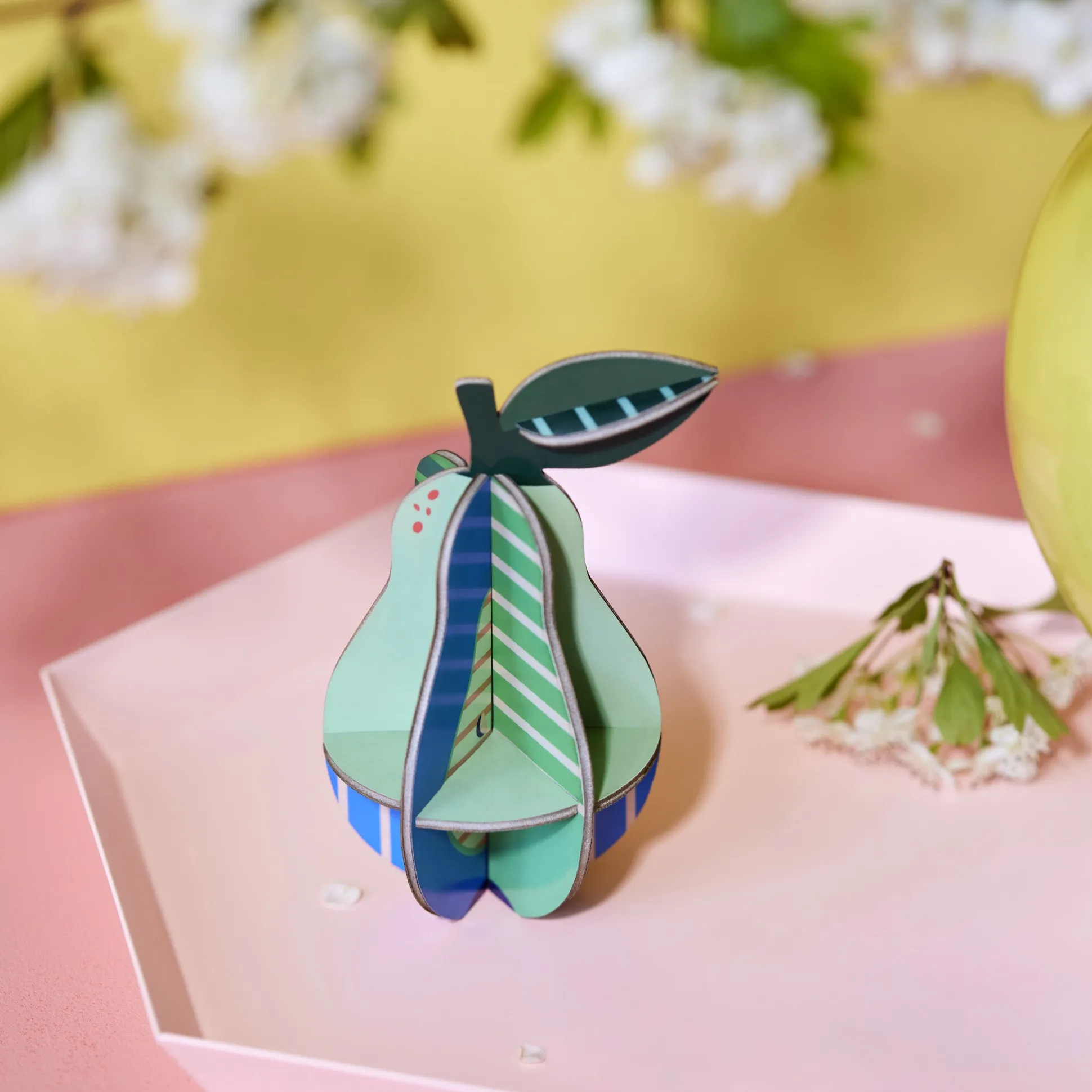 Pear Pop-Out Greeting Card