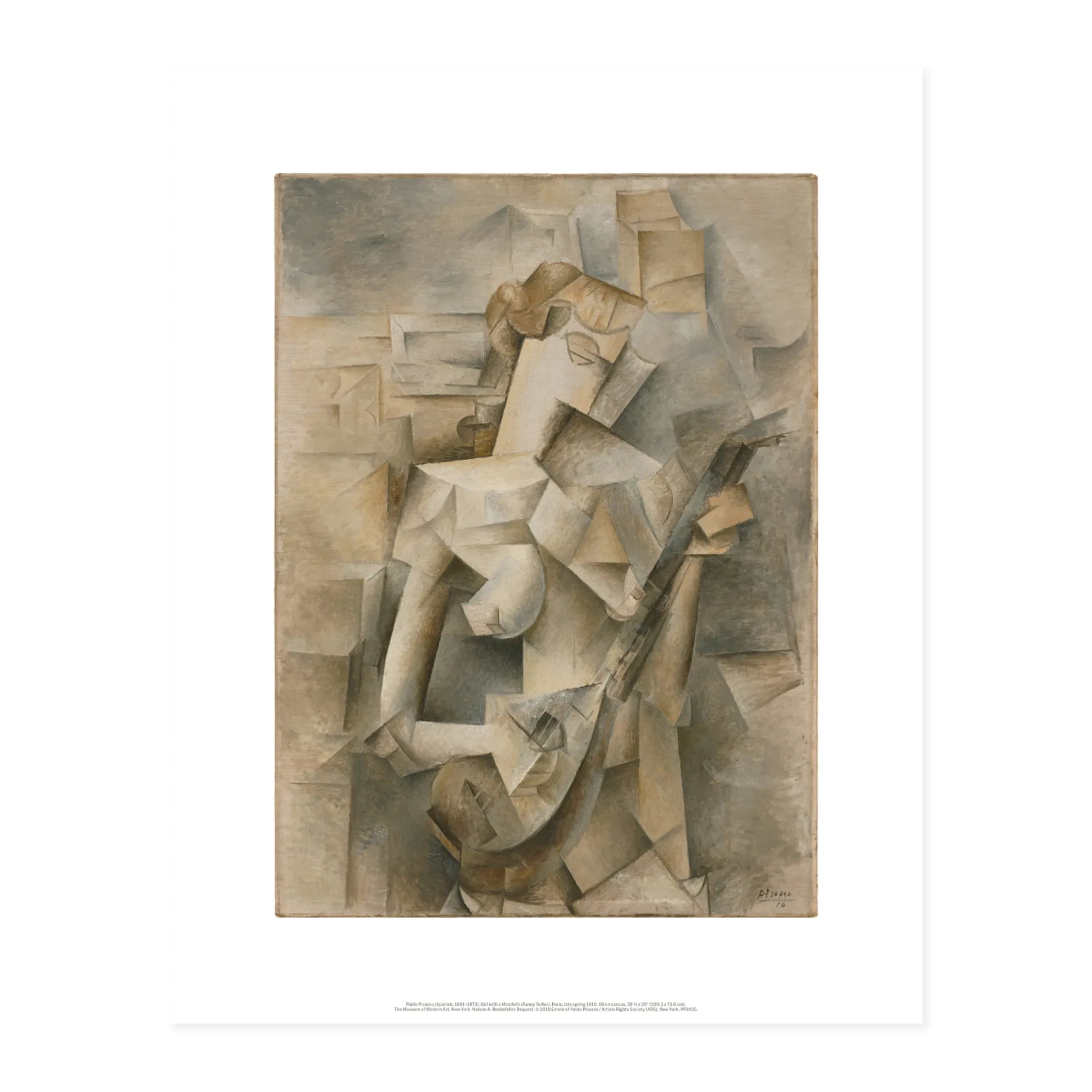 Picasso: Girl With A Mandolin Print