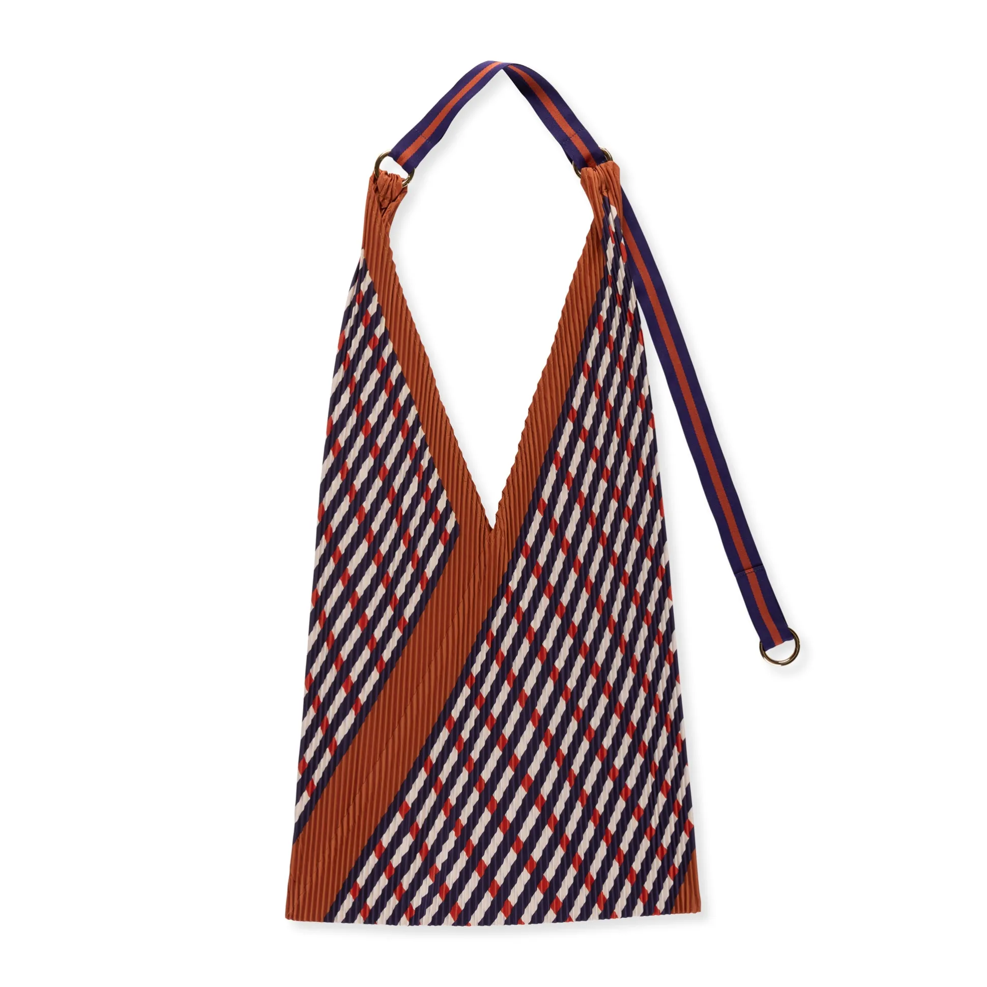 Pleated Recycled Polyester Y Bag